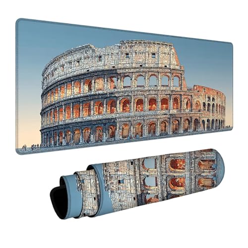 Mauspad Arena Gaming Mauspad XXL 1000x500x3mm Wasserfest Schreibtischunterlage Landschaft Genähte Kanten Antirutsch Gummibasis, Mauspad Gaming für Laptop Maus Herbstdeko Home Decoration FSBD-4472 Bild 1