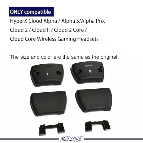 Cloud Alpha Scharnierklemmen – Ersatz-Scharnier-Seitenschnallen für HyperX Cloud Alpha/Alpha S/Alpha Pro, Cloud 2/Cloud II/Cloud 2 Core/Cloud Core Wireless Gaming Headsets (links + rechts) Bild 3
