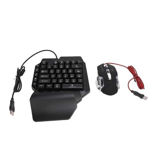 Ausla Mobile Game Combo 4-in-1, Einhand-Gaming-Tastatur mit Maus-Konverter und Telefonhalter, Schnelles Aufladen, für PC-Gaming auf Mobilgeräten Bild 4