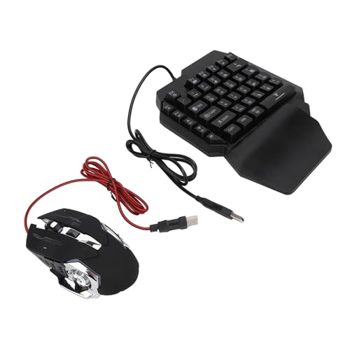 Ausla Mobile Game Combo 4-in-1, Einhand-Gaming-Tastatur mit Maus-Konverter und Telefonhalter, Schnelles Aufladen, für PC-Gaming auf Mobilgeräten Bild 5