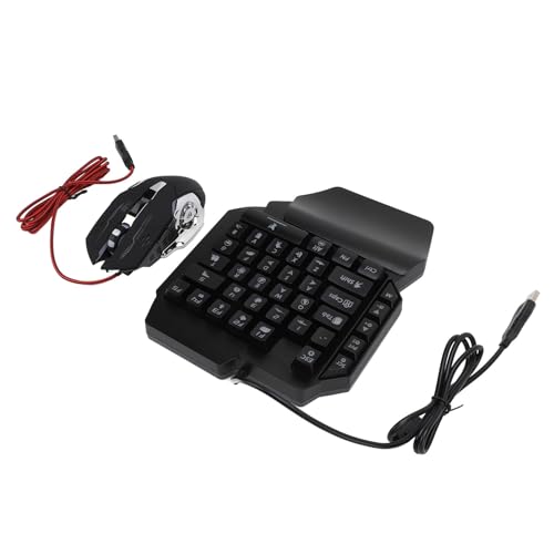 Ausla Mobile Game Combo 4-in-1, Einhand-Gaming-Tastatur mit Maus-Konverter und Telefonhalter, Schnelles Aufladen, für PC-Gaming auf Mobilgeräten Bild 7