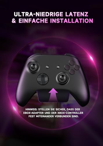 Wireless Gaming Headset für Xbox Series X|S, Xbox One, PS5, PS4, Noise Cancelling Bluetooth 5.3 Kabelloses Gaming Kopfhörer, PC Headset mit Mikrofon, 3D-Surround-Sound, 45H Batterie, Weiß Rosa Farbe Bild 2