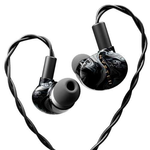 Nyfter - Mizu Gaming IEM Hybride In-Ear-Monitore, HiFi Kopfhörer mit handgefertigter Harzschale mit einzigartigem Design - 2m Kabel - Soundprofil für Gaming & E-Sport (Default) Bild 1