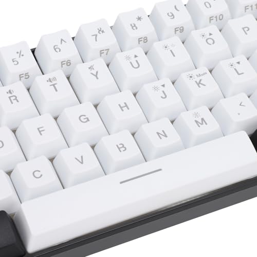 Alomejor Mehrfarbige Kombination aus Tastatur und Maus mit LED-Hintergrundbeleuchtung, RGB-beleuchtete Kabelgebundene Gaming-Tastatur für Geschäftsreisen (Weißer schwarzer Rahmen in der Mitte) Bild 6