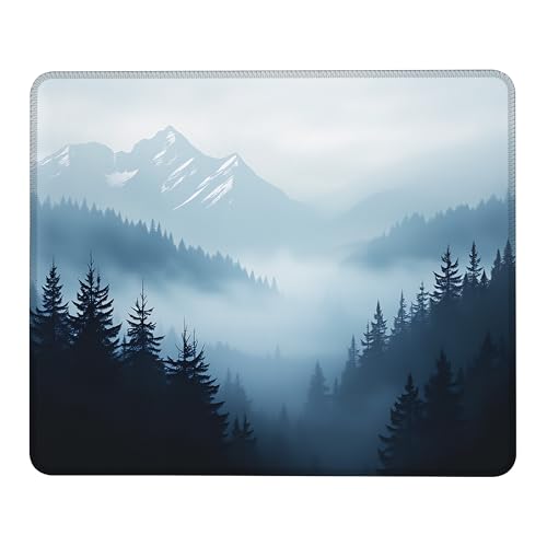Mauspad mit rutschfester Gummiunterseite, waschbar, Computer-Mauspad mit genähten Kanten, kleine Mauspads für Computer, Laptop, Gaming, Büro und Zuhause, 24,1 x 20,1 cm Bild 1