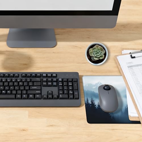 Mauspad mit rutschfester Gummiunterseite, waschbar, Computer-Mauspad mit genähten Kanten, kleine Mauspads für Computer, Laptop, Gaming, Büro und Zuhause, 24,1 x 20,1 cm Bild 6