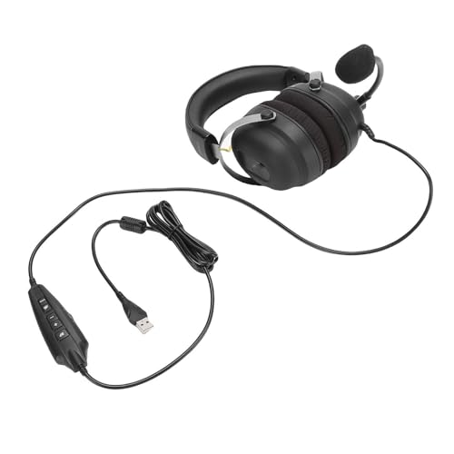 Fabater Gaming-Headset, Stereo-Subwoofer, 7.1-Surround-Sound, Kabelgebundener USB-Kopfhörer mit Mikrofon für Computer, Laptop, und RPG-Gaming Bild 4
