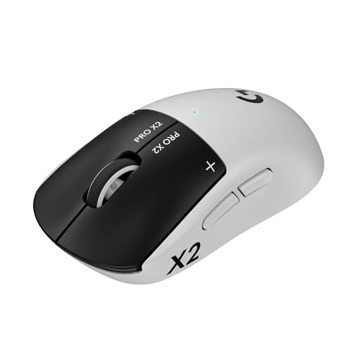 Logitech G PRO X2 SUPERSTRIKE Lightspeed kabellose Gaming-Maus, super schnell, äußerst leicht (61 g), anpassbare klick-Haptik, USB-C-Aufladung, für PC/Mac/Laptop - Weiß Bild 1