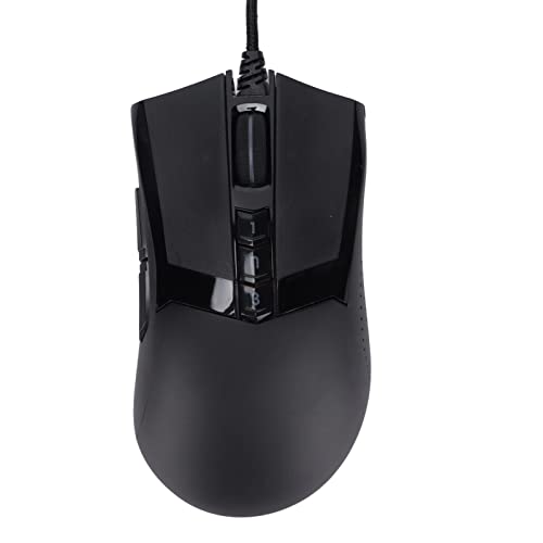 Kabelgebundene Gaming-Maus mit flexiblen Tasten, ergonomische kabelgebundene RGB-Maus für Spiele auf PC, verstellbarer optischer Sensor 10.000 DPI, RGB-Beleuchtung 15 Zonen für eine Bild 2