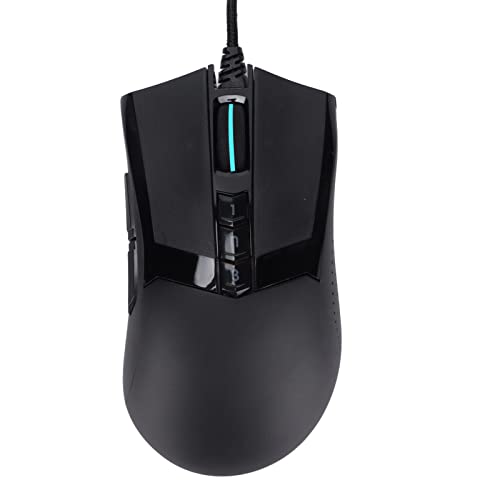 Kabelgebundene Gaming-Maus mit flexiblen Tasten, ergonomische kabelgebundene RGB-Maus für Spiele auf PC, verstellbarer optischer Sensor 10.000 DPI, RGB-Beleuchtung 15 Zonen für eine Bild 4