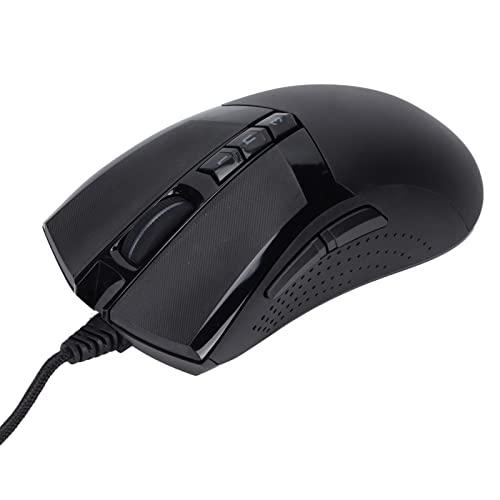 Kabelgebundene Gaming-Maus mit flexiblen Tasten, ergonomische kabelgebundene RGB-Maus für Spiele auf PC, verstellbarer optischer Sensor 10.000 DPI, RGB-Beleuchtung 15 Zonen für eine Bild 6