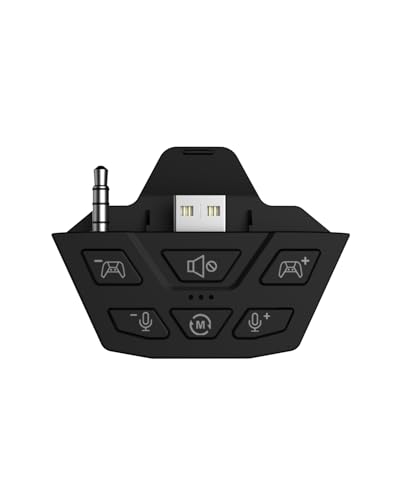 Stereo Headset Adapter, Audio Mikrofon Kopfhörer Adapter für Xbox One, Xbox Series X|S und Elite Controller, Audiobalance einstellbar (Spielesound & Voice-Chat), nicht Bluetooth kompatibel Bild 1