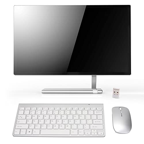 Tastatur-Maus-Kombination, kabellos, ergonomisch, geräuschlos, verstellbare DPI, schlankes Design für Arbeit, Studium, Gaming, ABS, Schwarz Bild 3