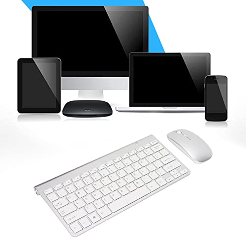 Tastatur-Maus-Kombination, kabellos, ergonomisch, geräuschlos, verstellbare DPI, schlankes Design für Arbeit, Studium, Gaming, ABS, Schwarz Bild 4