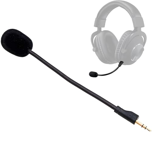 Ersatz Gaming Mikrofon für G PRO/G PRO X Kabellose Gaming Headsets, Abnehmbares Mic mit 3,5 mm Vergoldetem Stecker Noise-Cancelling, Kompatibel mit Verschiedenen Gaming Headsets Bild 1