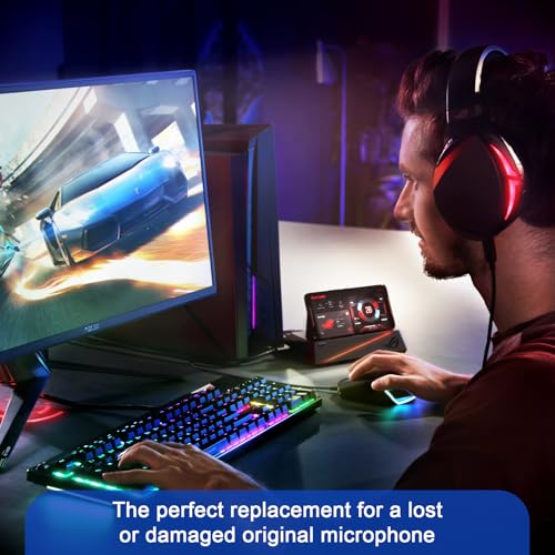 Ersatz Gaming Mikrofon für G PRO/G PRO X Kabellose Gaming Headsets, Abnehmbares Mic mit 3,5 mm Vergoldetem Stecker Noise-Cancelling, Kompatibel mit Verschiedenen Gaming Headsets Bild 6