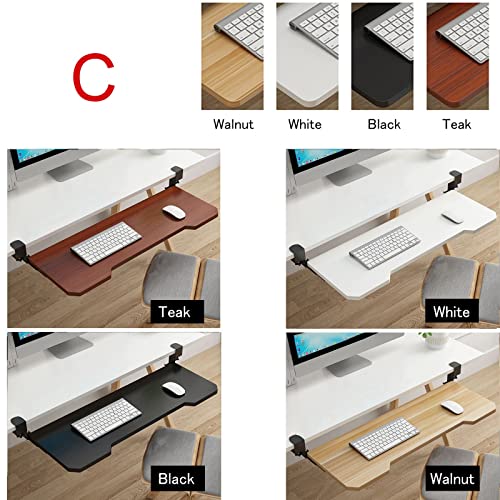 Erweiterbares Untertisch-Tablett – leichtgängige Schublade für Tastatur und Maus, platzsparende Lösung für Heimbüro und Gaming-Setup Bild 4
