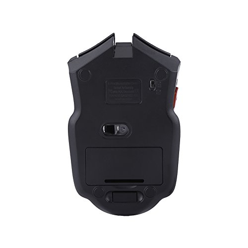 Drahtlose Optische Gaming-Maus, Tragbare 2,4-GHz-Game-Maus für PC-Laptop, Ergonomisches Design Zum Surfen Im Internet (Rot) Bild 6