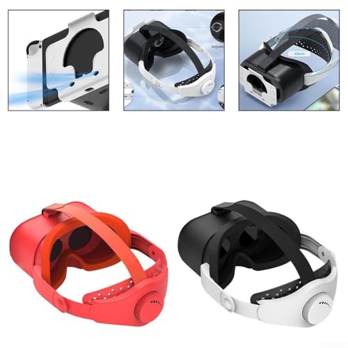 VR-Headset für Nintendo Switch, verstellbare HD-Objektiv, VR-Brille mit bequemem Kopfband für Gaming-Stabilität (Schwarz und Weiß) Bild 2