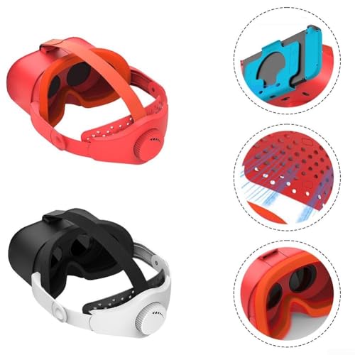 VR-Headset für Nintendo Switch, verstellbare HD-Objektiv, VR-Brille mit bequemem Kopfband für Gaming-Stabilität (Schwarz und Weiß) Bild 3
