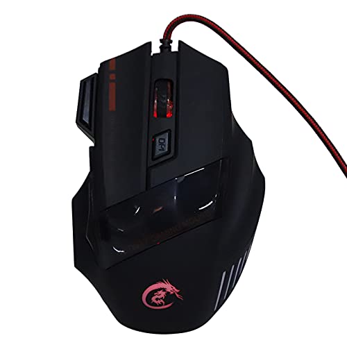 J50 Gaming-Tastatur-Maus-Kombination, Einhandtastatur mit LED-Hintergrundbeleuchtung, 5 Einstellbare DPI, Ergonomisches Design für Mac OS X PC-Spieler Bild 3
