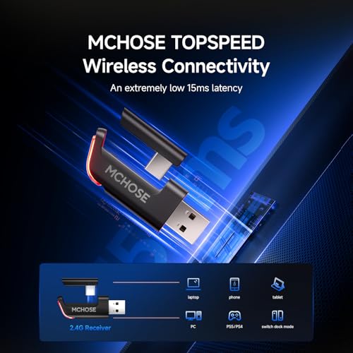 MCHOSE V9 Pro Gaming-Headset, Audio für Videospiele, 7.1 Esports Surround Sound, Schwarz Bild 4