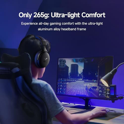 MCHOSE V9 Pro Gaming-Headset, Audio für Videospiele, 7.1 Esports Surround Sound, Schwarz Bild 6