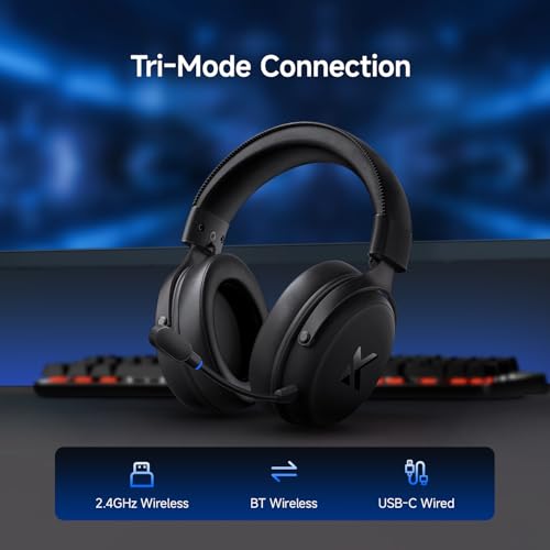 MCHOSE V9 Pro Gaming-Headset, Audio für Videospiele, 7.1 Esports Surround Sound, Schwarz Bild 7