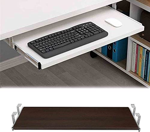 Tastaturablage unter dem Schreibtisch mit Schiebestütze für Computertastatur und Maus, platzsparendes Schubladendesign, einfache Installation, perfekt für Home Office und Gaming Setup Bild 1