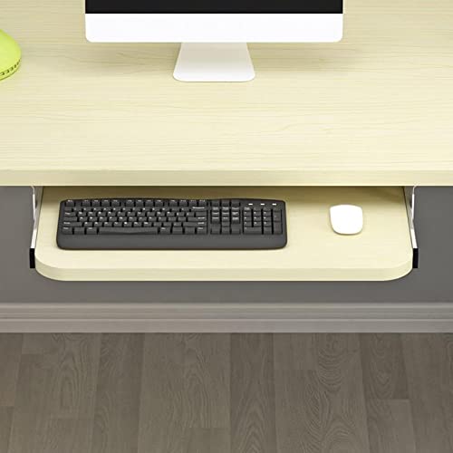 Bunte Tastaturablage aus Holz, ausziehbar und langlebig, Untertisch-Tastatur- und Maus-Unterstützung, PC-Gaming & Home Office Schreibtischverlängerung. Bild 1