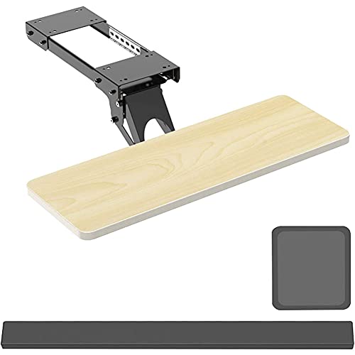 Ergonomische Tastaturablage für Computer, Tastaturablage und Maus-Plattform, verstellbare ausziehbare Schublade für Heimbüro und Gaming-Setup Bild 1