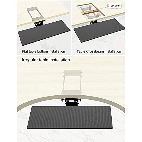 Ergonomische Tastaturablage für Computer, Tastaturablage und Maus-Plattform, verstellbare ausziehbare Schublade für Heimbüro und Gaming-Setup Bild 5