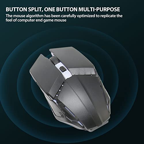 Fockety Gaming-Tastatur-Maus-Kombi-Wireless-Konverter für, Schnelles Aufladen, 4-in-1-Handyspiel-Bundle-Pack für PUBG Mobile, ABS-Material Bild 2