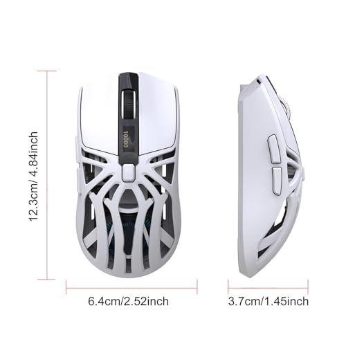 VBESTLIFE Gaming-Maus, 10000 DPI, Kabellose Bluetooth-Tri-Mode-PC-Computermaus mit 6 Programmierbaren Tasten, Bunte Lichter Bild 7