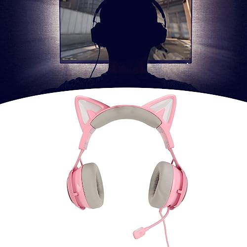 BONKZEBU Katzenohr-Gaming-Headset mit 3 Soundeffekten, Bequemer Mikrofon-Kopfhörer, Ideal für und Erwachsene, Treiberdurchmesser 50 Mm Bild 5
