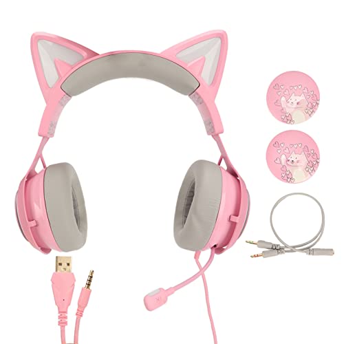 BONKZEBU Katzenohr-Gaming-Headset mit 3 Soundeffekten, Bequemer Mikrofon-Kopfhörer, Ideal für und Erwachsene, Treiberdurchmesser 50 Mm Bild 6