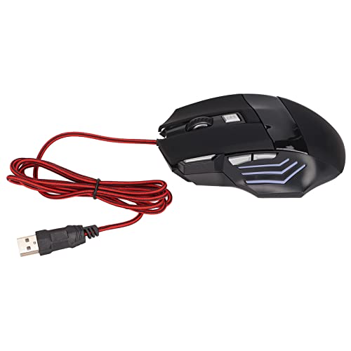 Einstellbare DPI RGB-Gaming-Maus mit Hintergrundbeleuchtung, Kabelgebundene Mechanische Maus für Computermäuse, Komfortable Steuerung Bild 3