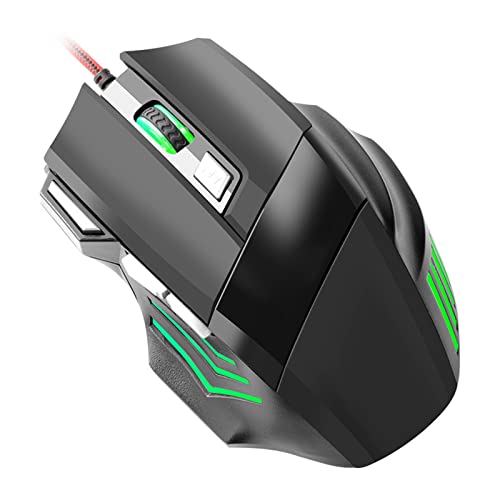 Einstellbare DPI RGB-Gaming-Maus mit Hintergrundbeleuchtung, Kabelgebundene Mechanische Maus für Computermäuse, Komfortable Steuerung Bild 4
