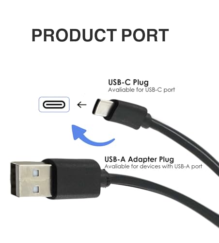 Ersatz USB-C-Schnellladekabel kompatibel mit SteelSeries Arctis 9X/Arctis Pro/Actis 7X/Arctis 7P/Arctis 9/Arctis 7/Arctis 1/Arctis 3 drahtlosen Gaming-Headsets (6FT) Bild 4