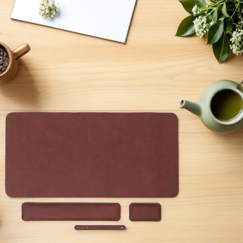 Ergonomisches -Set aus Memory-Schaum für Tastatur und Maus rutschfeste Handballenauflage für Büro und Gaming Robustes Langlebiges Mauspad mit Integriertem Komfort Bild 5