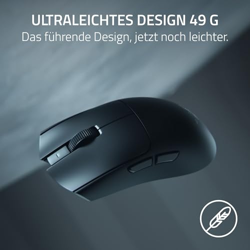 Razer Viper V4 Pro - kabellose symmetrische E-Sport-Gaming-Maus - Ultraleicht 49g - HyperSpeed Gen-2 bis 8 kHz Polling - Focus Pro 50K Sensor - optisches Scrollrad - PC/Mac | Schwarz Bild 3