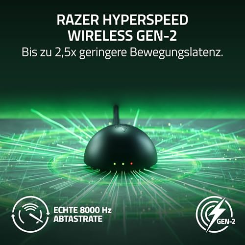 Razer Viper V4 Pro - kabellose symmetrische E-Sport-Gaming-Maus - Ultraleicht 49g - HyperSpeed Gen-2 bis 8 kHz Polling - Focus Pro 50K Sensor - optisches Scrollrad - PC/Mac | Schwarz Bild 4