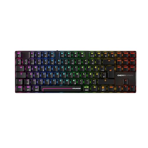 CHERRY XTRFY MX 8.2 Pro TMR Wireless - Magnetisch-Mechanische TKL-Gaming-Tastatur, Anpassbare CHERRY MK CRYSTAL TMR Switches, PBT, Hot-Swap, RapidTrigger, SnapKey/SOCD, 8KHz, DE Layout QWERTZ, Schwarz Bild 1