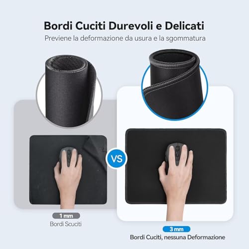 Mauspad Teetasse Eule, kleines Mousepad 26 x 21 cm, mit Rutschfester Gummiunterseite, wasserdichtes Mauspad, Gaming Mousepad für Damen, Herren, kabellose Maus Laptops, Zuhause, Büro, Reisen g-82 Bild 5