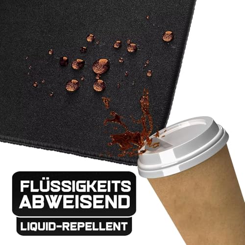 Mauspad Teetasse Eule, kleines Mousepad 26 x 21 cm, mit Rutschfester Gummiunterseite, wasserdichtes Mauspad, Gaming Mousepad für Damen, Herren, kabellose Maus Laptops, Zuhause, Büro, Reisen g-82 Bild 6