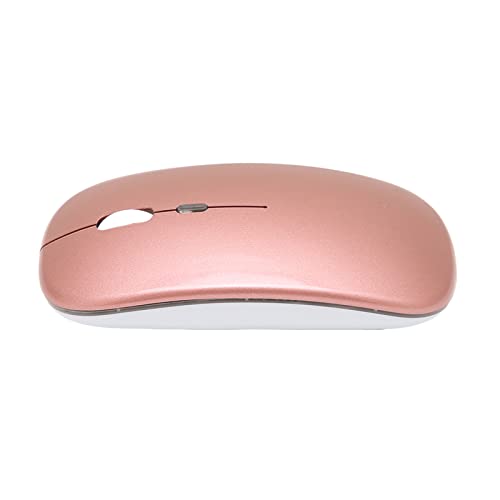 2,4 G Ultradünne Kabellose Gaming-Maus mit Farbiger Hintergrundbeleuchtung für Laptop, Büro, Reisen, ABS-Material (Roségold) Bild 1
