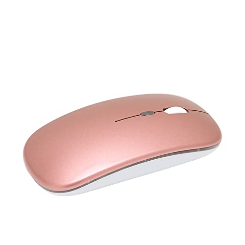 2,4 G Ultradünne Kabellose Gaming-Maus mit Farbiger Hintergrundbeleuchtung für Laptop, Büro, Reisen, ABS-Material (Roségold) Bild 2