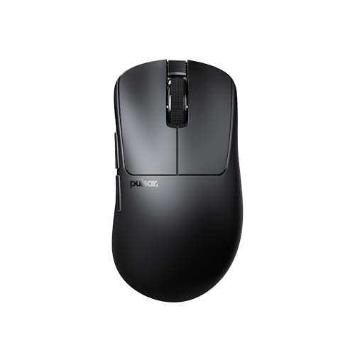Pulsar Gaming Gears Xlite Crazylight Kabellose Gaming-Maus, Ultraleicht, 44 g, optischer Schalter, 32000 DPI, 750 IPS, XS-1-Sensor, 8K-kompatibel (Medium, Jet Black) Bild 1