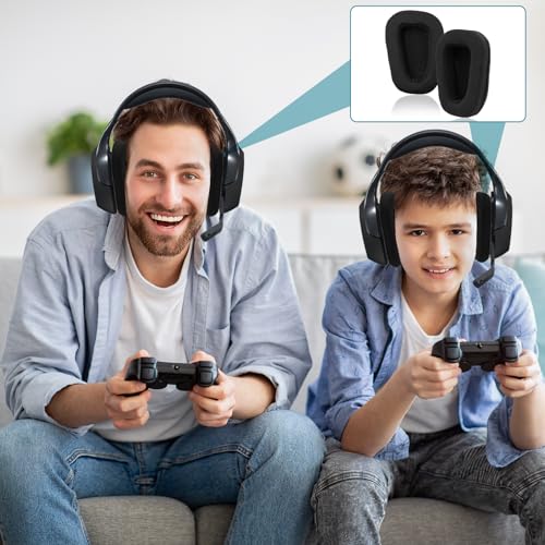 Ersatz Ohrpolster für Logitech Gaming Headsets - auch passend für G933, G935, G930, G635, G633, G633S, G430, G431, G432, G433 - Memory-Schaum & Weichem Mesh-Gewebe Bild 7