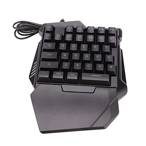 Einhand-Gaming-Tastatur-Maus-Konverter-Set mit Hintergrundbeleuchtung für PUBG, Professioneller Gaming-Maus-Konverter mit 35 Tasten für, ABS-Material Bild 7